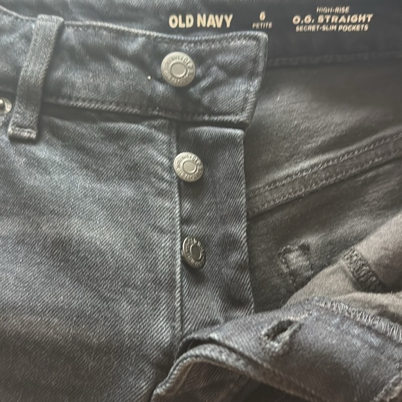 Old Navy High-Waisted O.G. Straight Button-Fly Cut-Off Jeans Trinity BRAND NEW - Picture 6 of 8